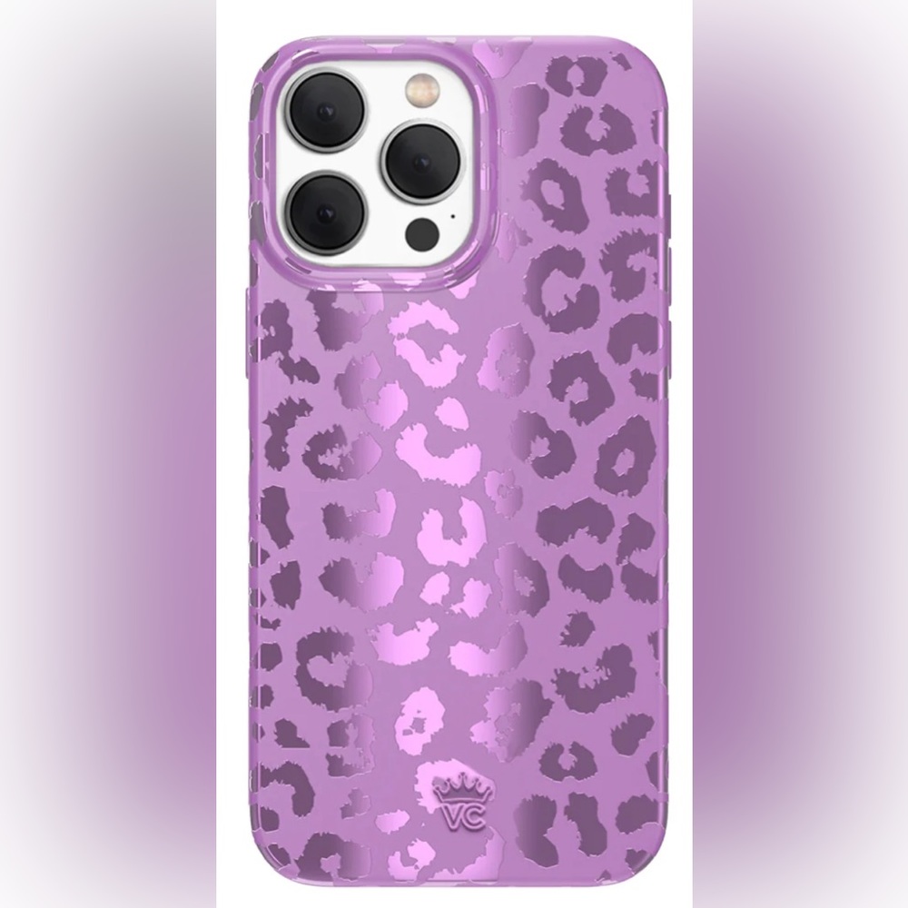 Amethyst Leopard iPhone Case. iPhone 14 ProMax phone case. Like NEW!!!